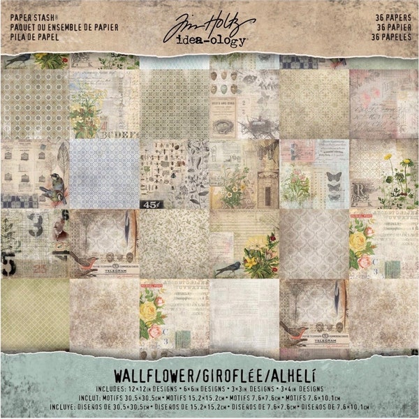 Tim Holtz Wallflowers Paper Pad-out of print, hard to find