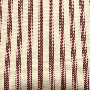 Rot gestreifter Stoff Inlett Streifen, hand gerissen, 700 x 70 cm ODER Fat Quarter 45 x 76 cm, nach Wahl