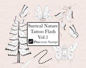 Fineline Tattoo Designs | Unique Tattoo Designs | Procreate Fineline | Fine line Tattoo | Butterfly Tattoo | Procreate Fine Line