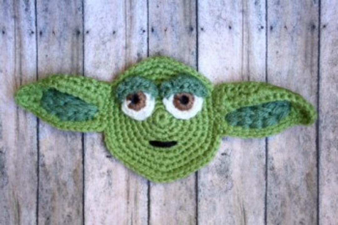 Yoda Crochet Applique Pattern Etsy