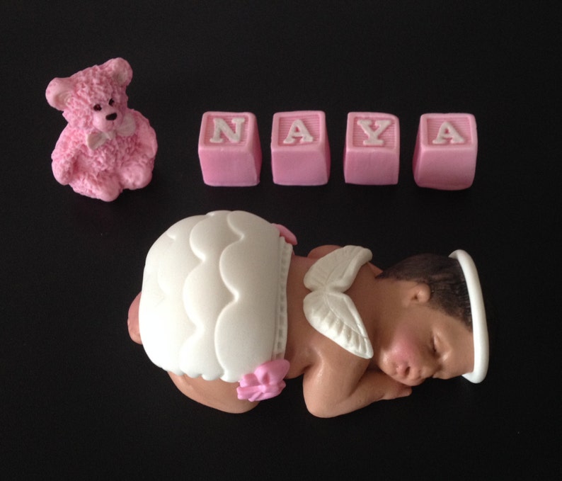 Fondant Big Angel Baby Personalized W Letter Blocks Cake Etsy Fondant Big Angel Baby Personalized W Letter Blocks Cake Etsy