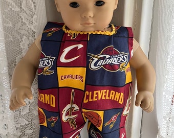Cleveland Cavaliers jumpsuit for Bitty Baby dolls