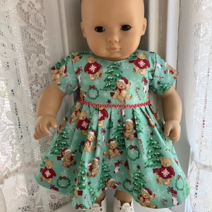 bitty baby christmas dress Red Bitty Baby Christmas Dress Christmas Clothes Baby Dolls For Christmas Doll Clothes 14-16