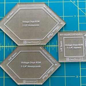 3 Piece - Acrylic Template Set - for Vintage Onyx - Sku: 45012