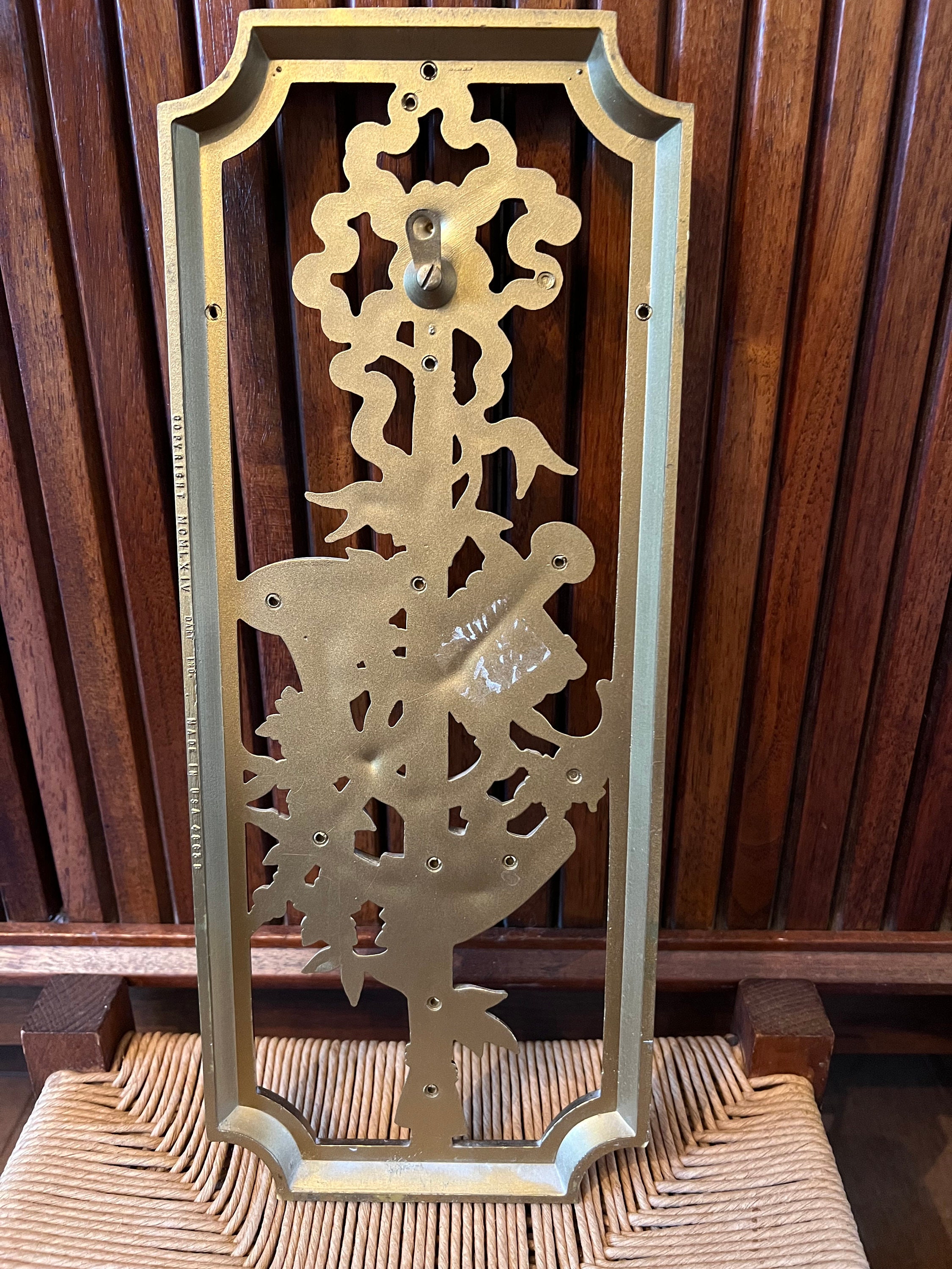 Syroco Plastic MCM Floral Musical French Horn Xylophone Etsy