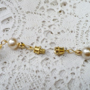 OOAK Vintage Hand Strung Ivory Pearl and Aqua/ocean Blue Spashed ...