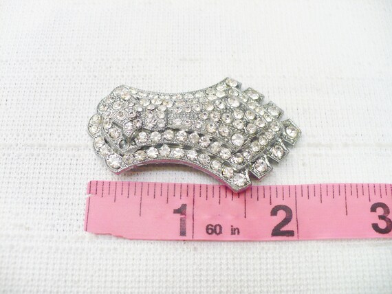 STUNNING Vintage Authentic 1920s Art Deco Clip  -… - image 3