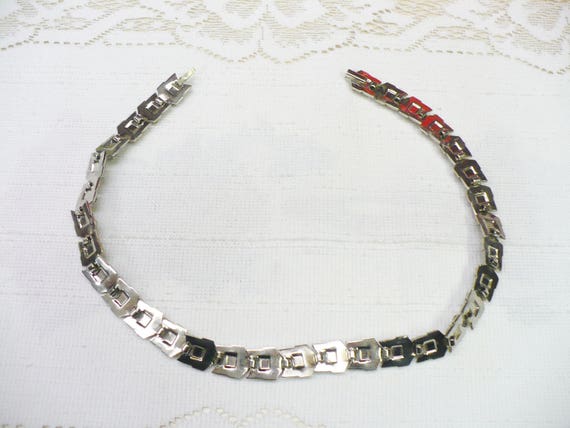 Authentic Vintage Art Deco Rhinestone Choker Neck… - image 3