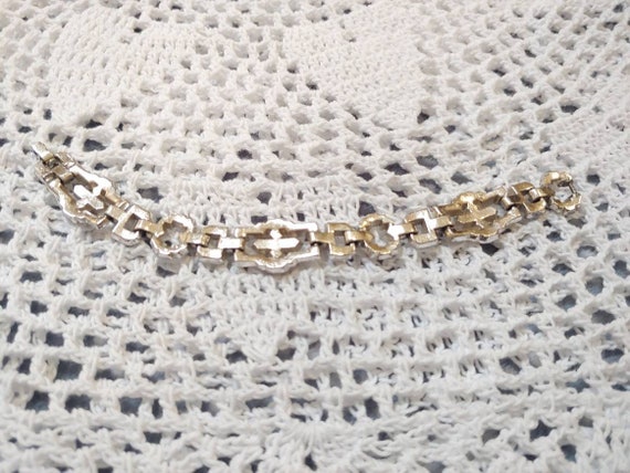 Stunning Vintage 1920s Art Deco Rhinestone Bracel… - image 4