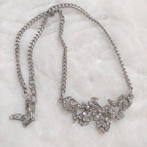 STUNNING Vintage Authentic 1920s Art Deco Rhinestone Necklace - Bridal wedding piece - GATSBY wedding - Bridesmaid flapper - downton abbey