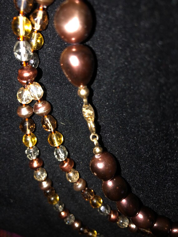 Trifari faux Pearl and Crystal necklaces - image 2