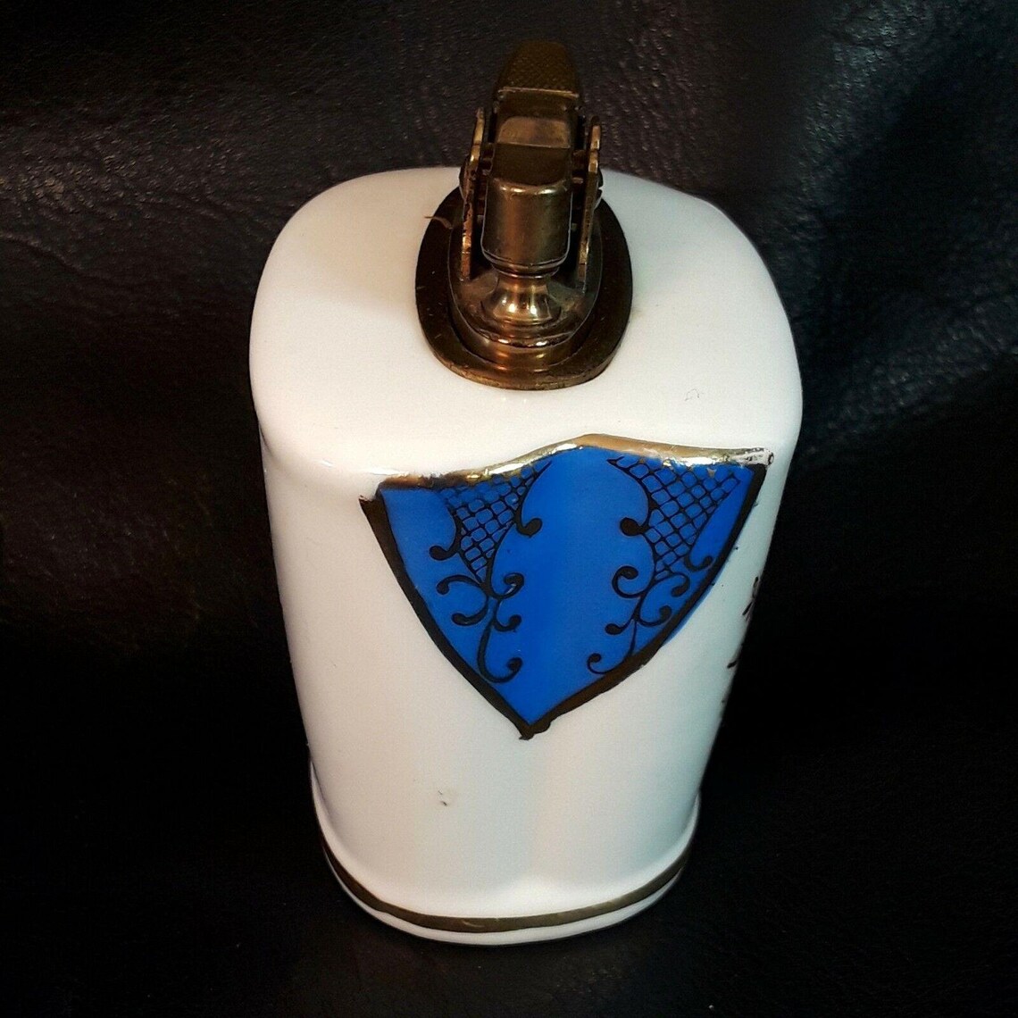 PAC Lighter Made in Japan Vintage Handpainted Bone China Blue Etsy