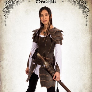 Damiane complete armor - Complete adventurer woman armor for LARP, action roleplaying and cosplay