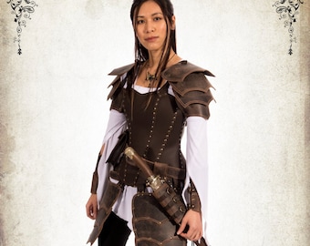 Damiane complete armor - Complete adventurer woman armor for LARP, action roleplaying and cosplay