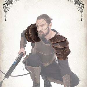 Scout ranger pauldrons armor  for LARP, action roleplaying and cosplay