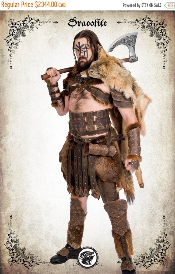 Complete Barbarian Warrior Armor for LARP Action Roleplaying Etsy