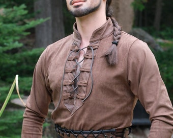 Kublai Shirt - Medieval clothing for men, LARP costume and nobility cosplay