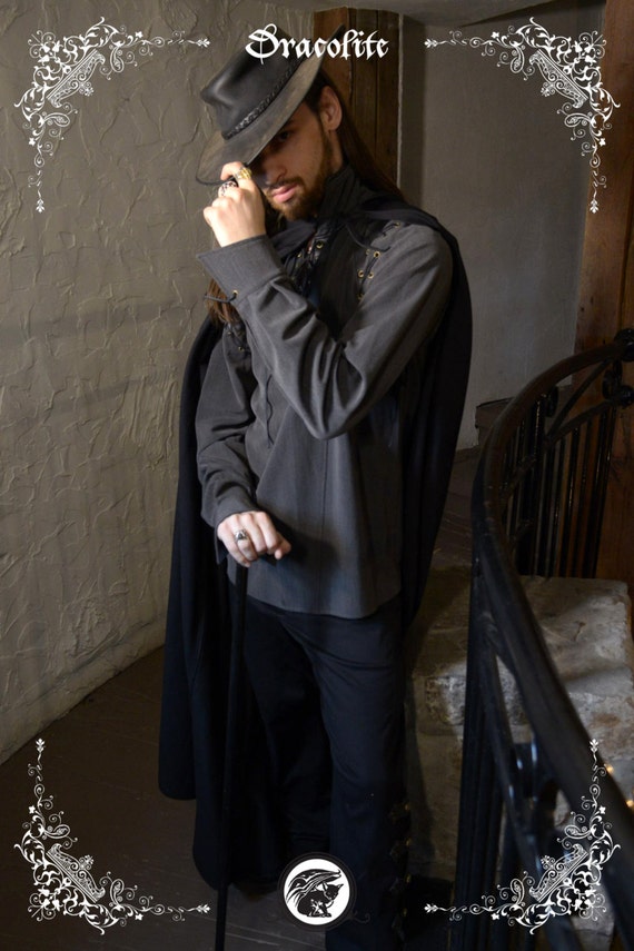Cape Elfe Noir medievale Vetement GN pour homme grandeur nature costume et cosplay Etsy France