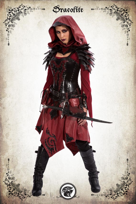 Dark Warrior Lady Medieval Armour Costume Dark Warrior Lady Medieval Armour Costume