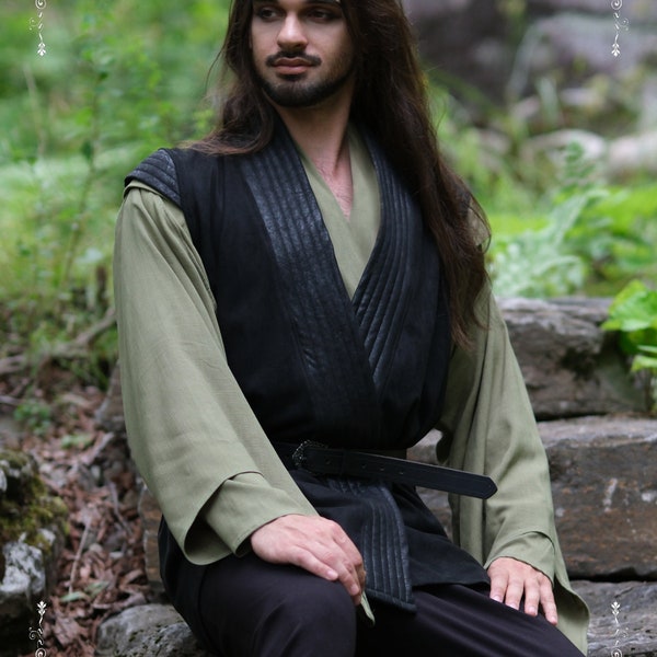 Tunique Shang - Vêtements médiévaux pour hommes, costume GN et cosplay de noblesse