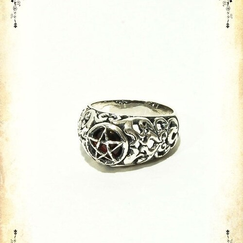 Duo Medieval Wedding Ring Sterling Silver 925 Etsy