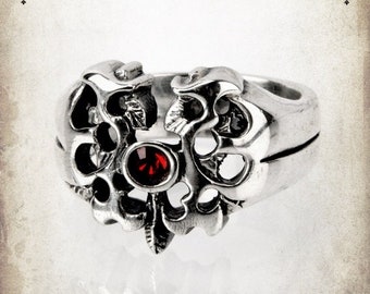 Ring of darkness Medieval ring - Sterling silver 925
