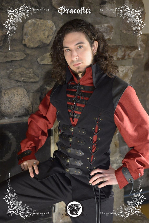 Chaqueta medieval Hercule Doublet Chaleco renacentista para hombres LARP traje victoriano y cosplay Etsy Mexico