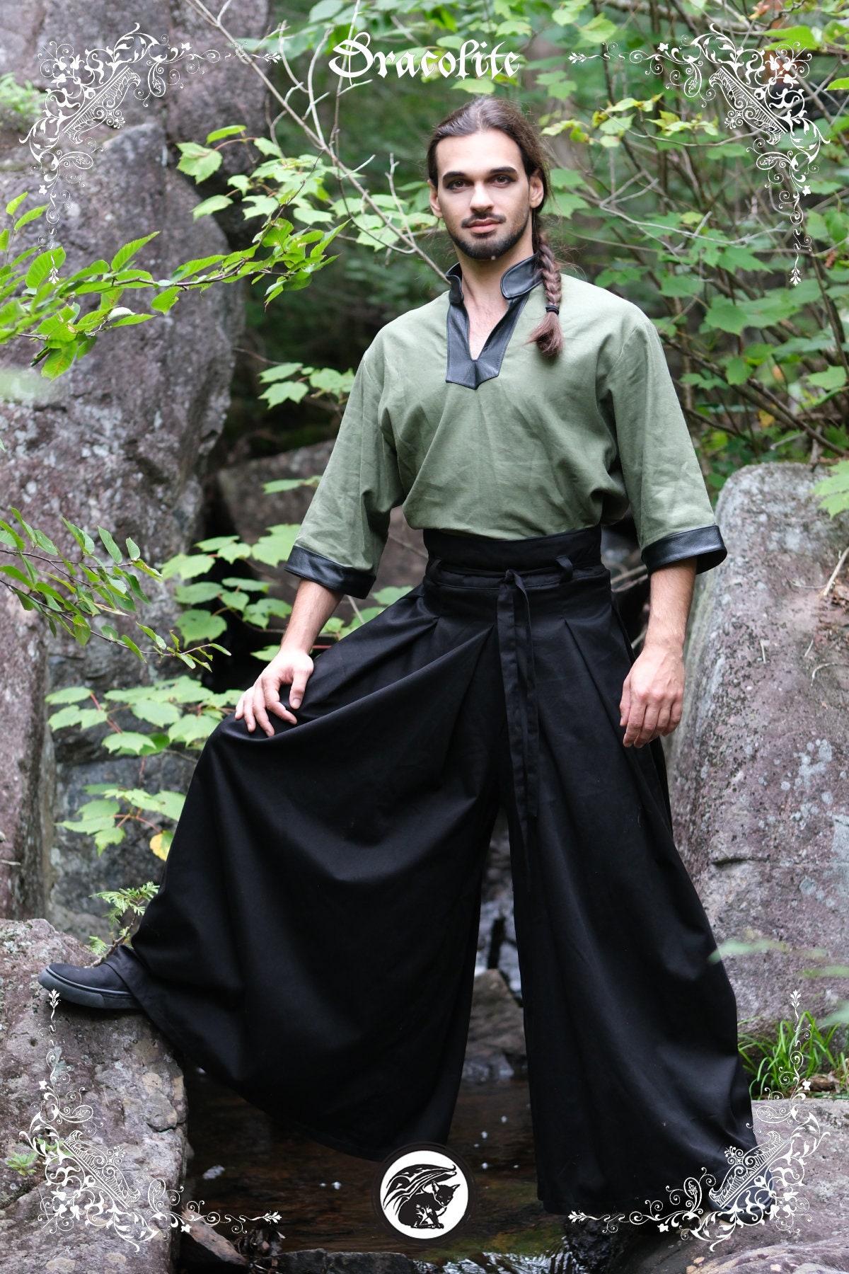 Hakama Pants - Medieval Clothing for Men, LARP Costume and