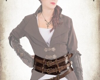 Pirate large Belt for LARP, action roleplaying and cosplay