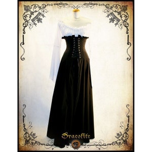 Corset Skirt Steampunk clothing skirt - Steam punk skirt for LARP, victorian costume and cosplay