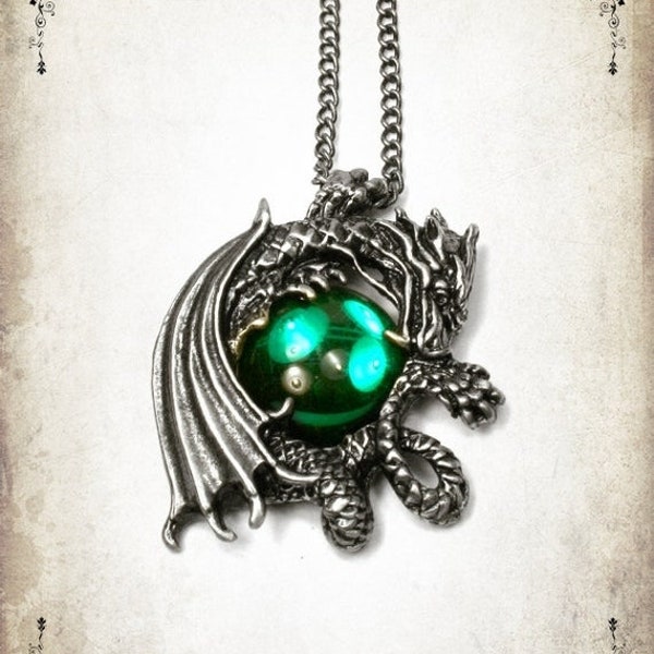 Medieval pendant Dragon Heart pendent jewelry - Handmade pendant