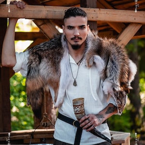 Olsen Shirt Viking top - Norse shirt for men LARP costume and scandinavian warrior cosplay