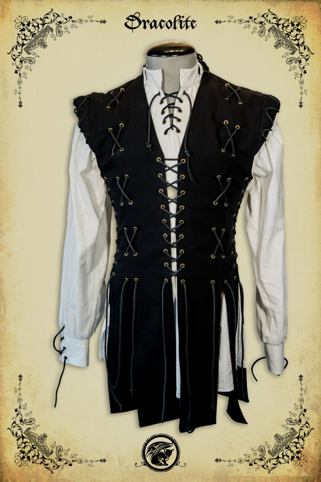 Chevalier Doublet Medieval Jacket Renaissance Vest for Men, LARP, Costume and Cosplay Etsy