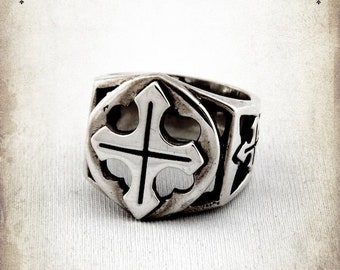 Templar Medieval ring - Sterling silver 925