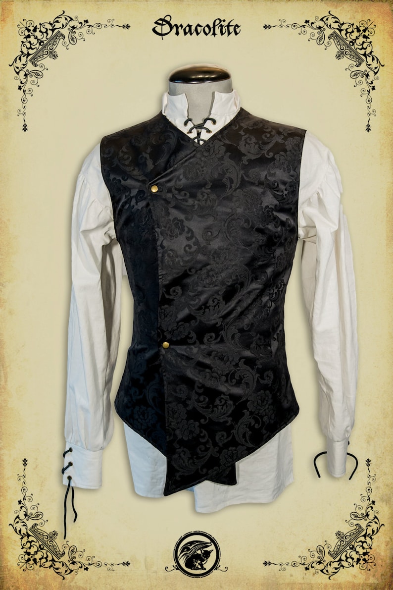 Gentilhomme Doublet medieval jacket Renaissance vest for men, LARP, victorian costume and cosplay image 1