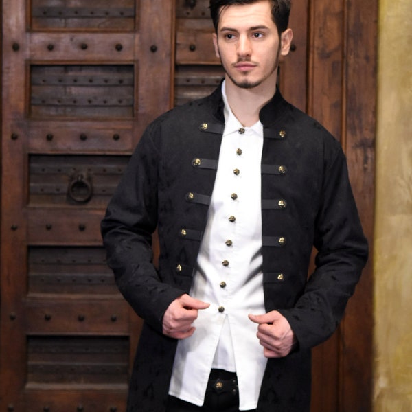 Sir Samuel Jacquard Vest Medieval clothing - Fantasy jacket for men, LARP, pirate costume and cosplay