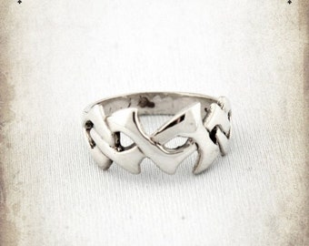 Warrior ring Rochben Medieval ring - Sterling silver 925