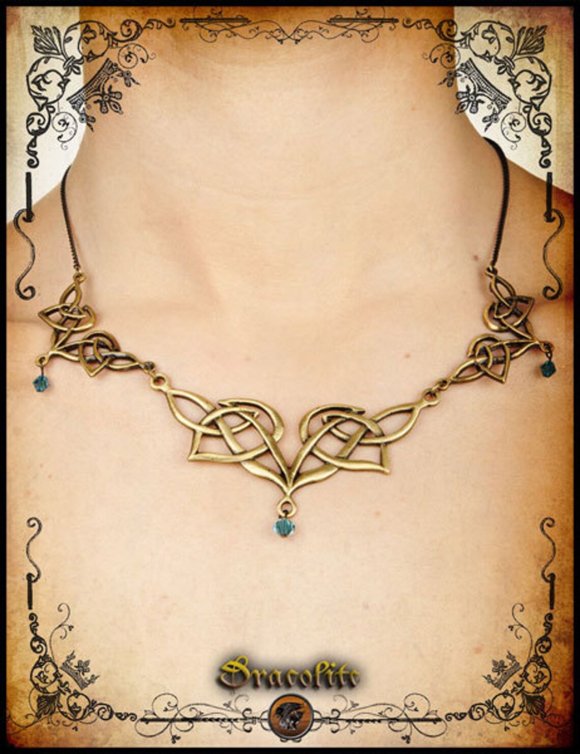 Elven necklace jewelry Handmade elf necklace and earring Etsy