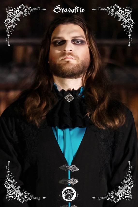 Short Jabot Gothika Garment Accessory Renaissance Unisex Etsy
