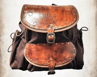 Zaino dell'avventuriero per LARP, giochi di ruolo d'azione e cosplay