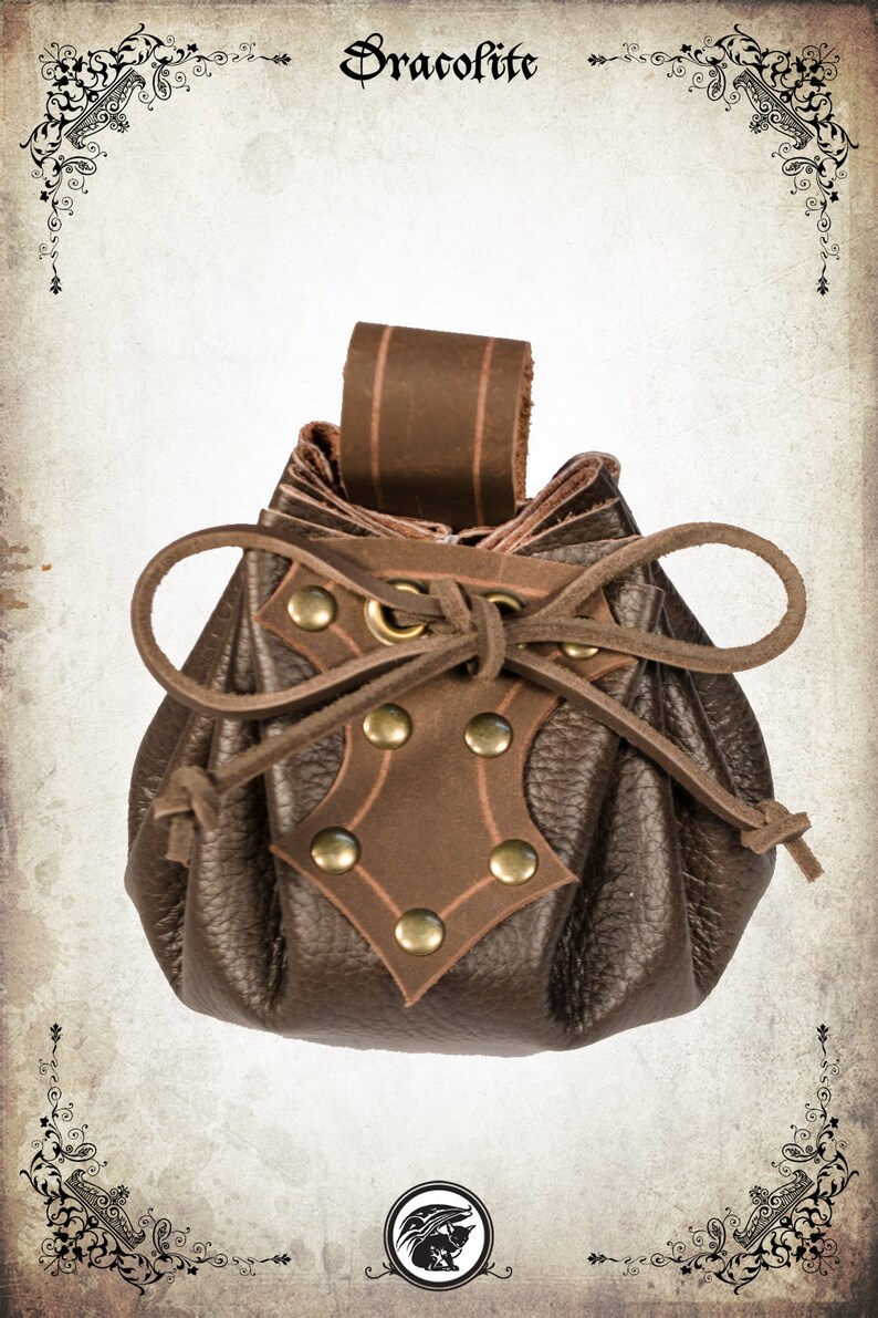 Medieval Medium Belt Purse in Leather for LARP Action Etsy Denmark