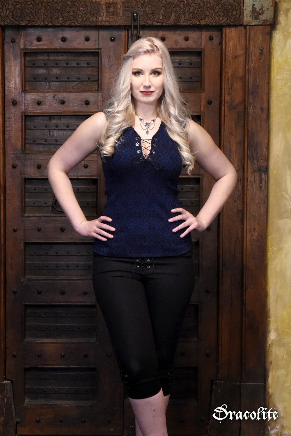 Laurence Camisole Gothic Medieval Clothing Top - Steampunk Shirt For Larp, Victorian Costume And Cosplay