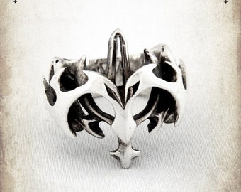 Anillo medieval Dark Overlord - Plata de ley 925