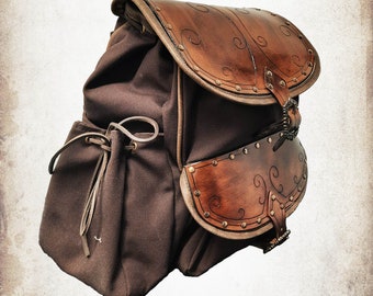 Adventurer's Backpack for LARP, Action Roleplaying and Cosplay - Etsy