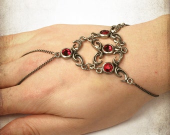 Medieval Asmodea bracelet jewelry - Handmade medieval necklace with swarovski