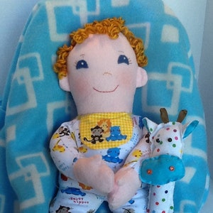 Easy Cloth Rag Doll PDF Pattern Baby Boo 15&quot; Rag Doll Pattern- Easy Beginner PDF Sewing Patterns by Peekaboo Porch