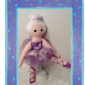 Easy Cloth Rag Doll PDF Pattern Bella Ballerina 15&quot; Rag Doll Pattern- Easy Beginner PDF Sewing Patterns by Peekaboo Porch