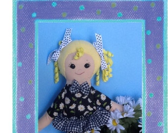 Easy Cloth Rag Doll PDF Pattern Daisy 18" Doll Pattern- Easy Beginner PDF Sewing Patterns by Peekaboo Porch