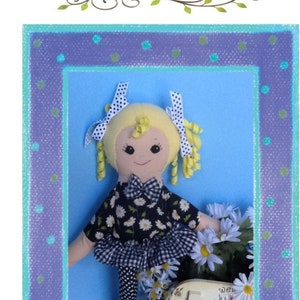 Easy Cloth Rag Doll PDF Pattern Daisy 18&quot; Doll Pattern- Easy Beginner PDF Sewing Patterns by Peekaboo Porch