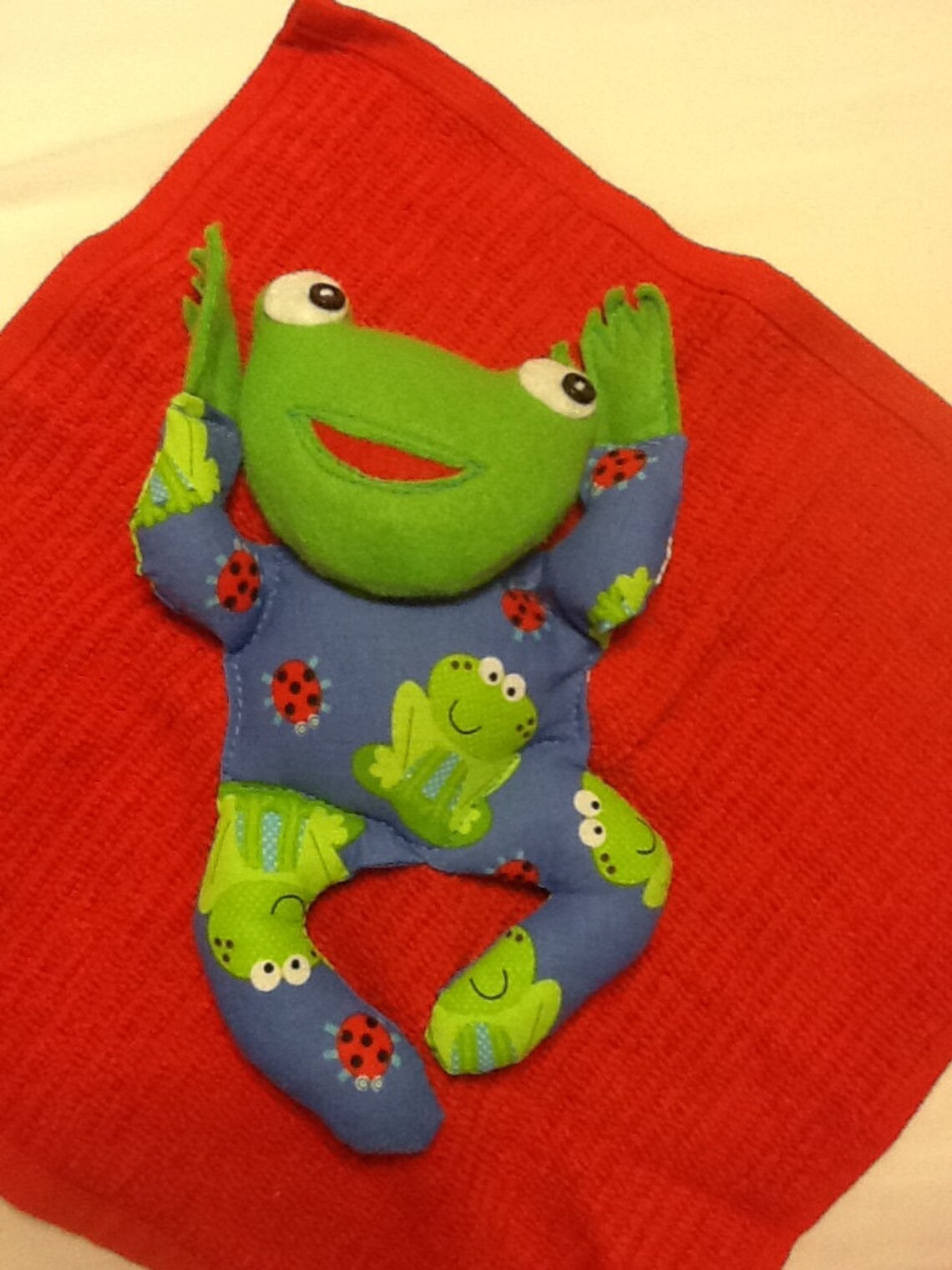 Easy Cloth PDF Doll Pattern Froggy in a Blanket Swaddle Baby Animal ...